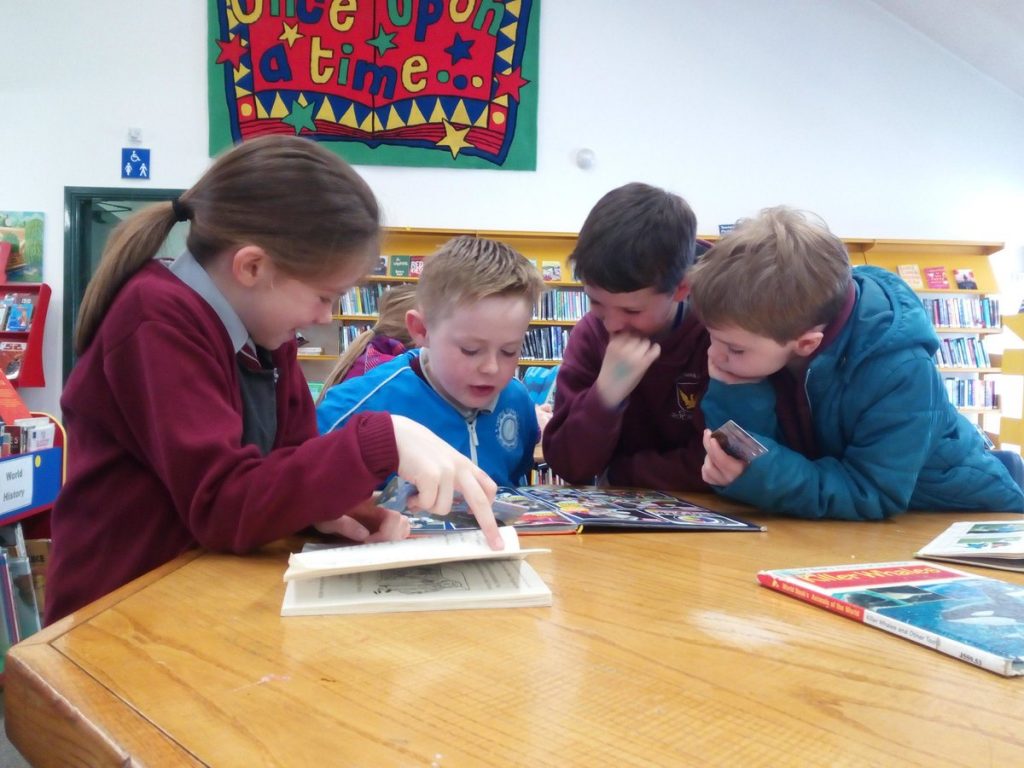 Second Class from Breaffy NS on Time To Read Library Visit today with Ms Mannion , Ms Nestor & Ms Ryder. This is a 20 week reading initiative with Mayo County Council volunteers